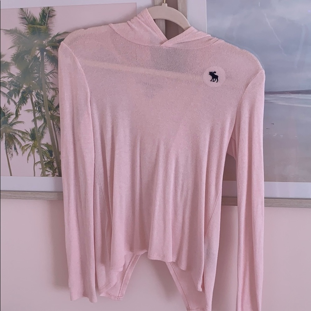 Abercrombie kids lightweight pink sweater